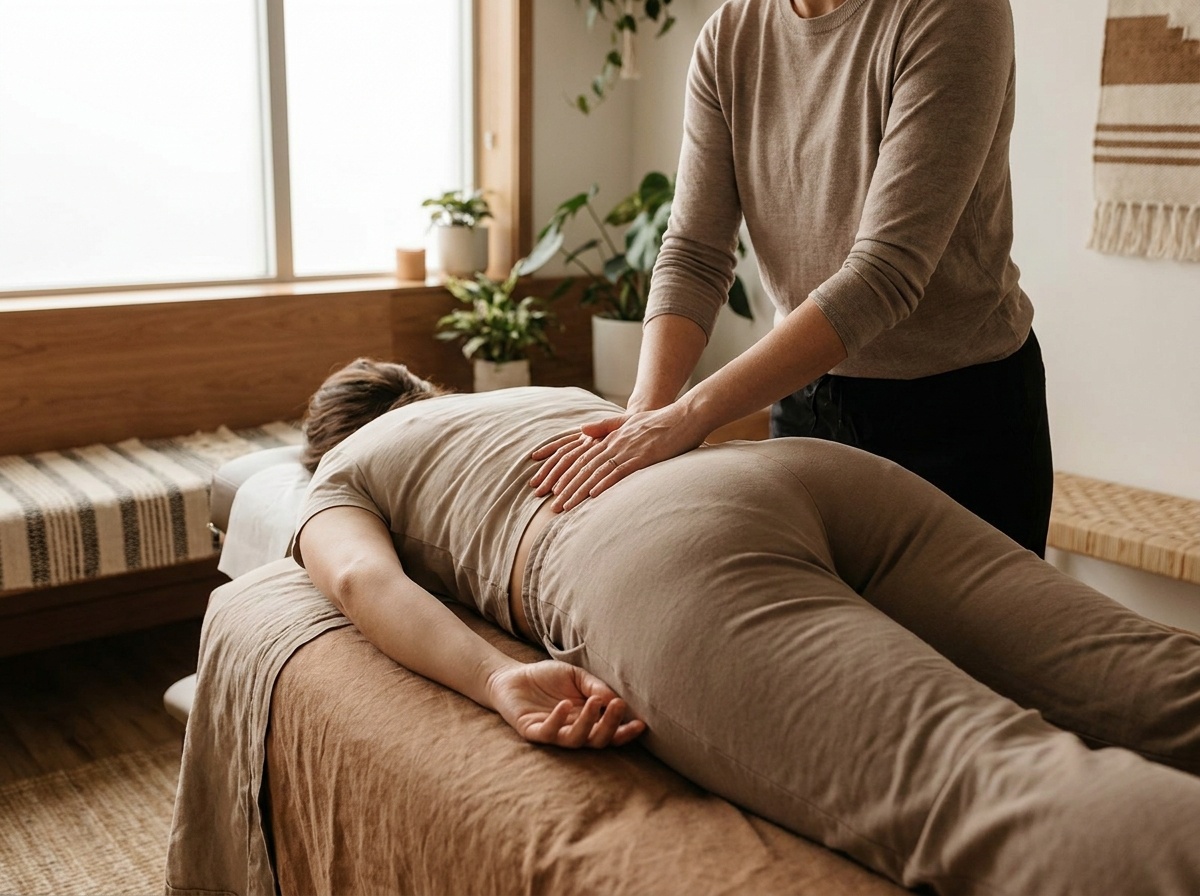 Behandlung mit manueller Therapie und Akupunktur